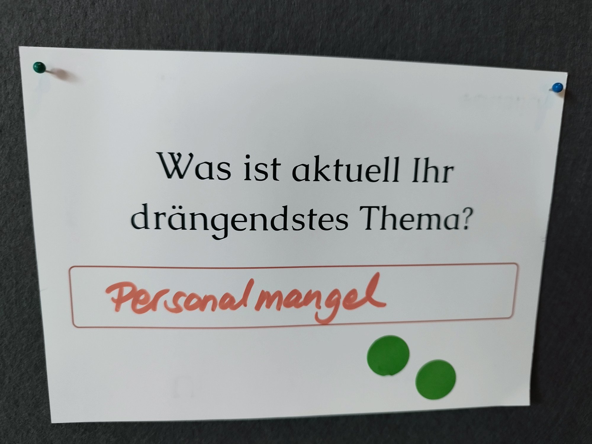 Postkarte Personalmangel